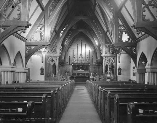The Inside of St. Mark's Looking Twards the Front of the Cathedral