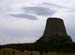 Devils Tower Overcast with Clouds
